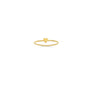Gold Filled Delicate Heart Ring on a white background- Camille Jewelry