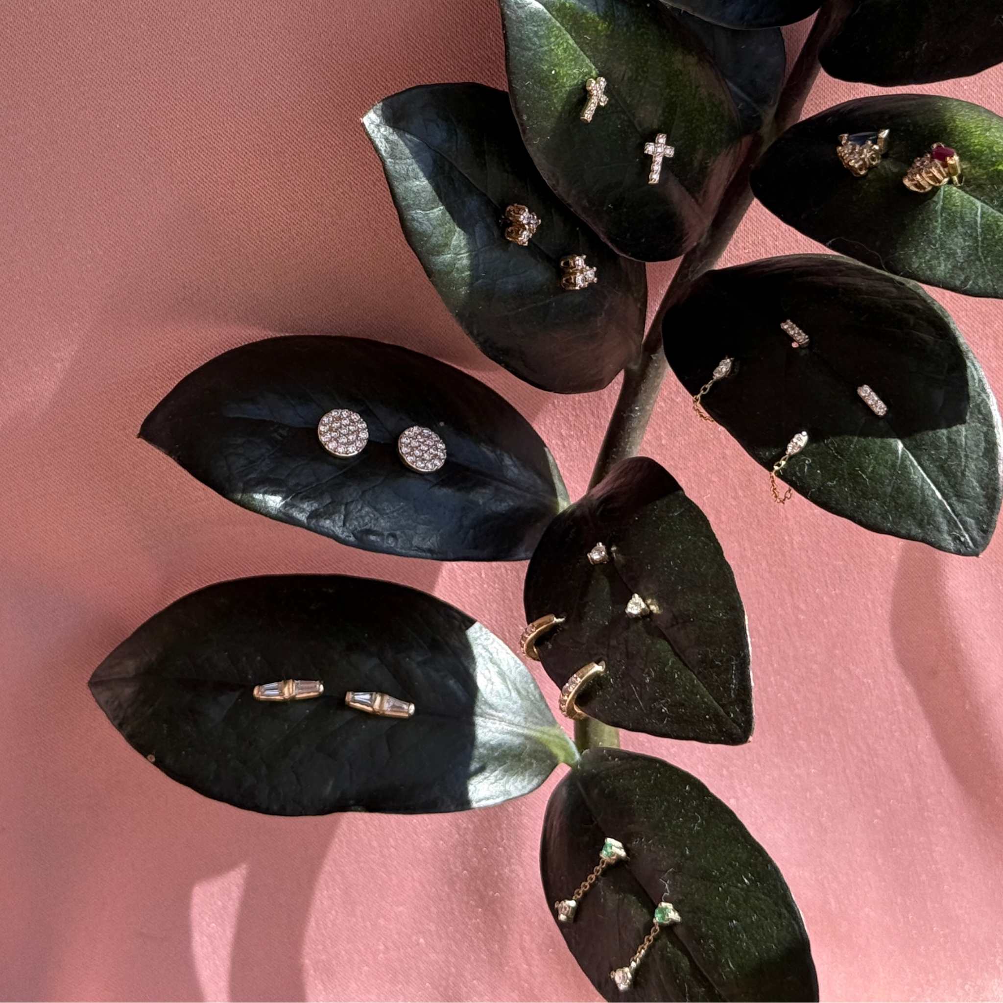 Dainty everyday stud earrings by Camille Jewelry