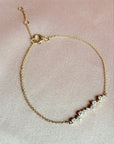 Diamond Bar Bracelet – 14K Yellow Gold, 1/3 CTW Constellation Design - Camille Jewelry