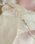 Diamond Bar Bracelet – 14K Yellow Gold, 1/3 CTW Constellation Design - Camille Jewelry