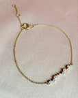 Diamond Bar Bracelet – 14K Yellow Gold, 1/3 CTW Constellation Design - Camille Jewelry
