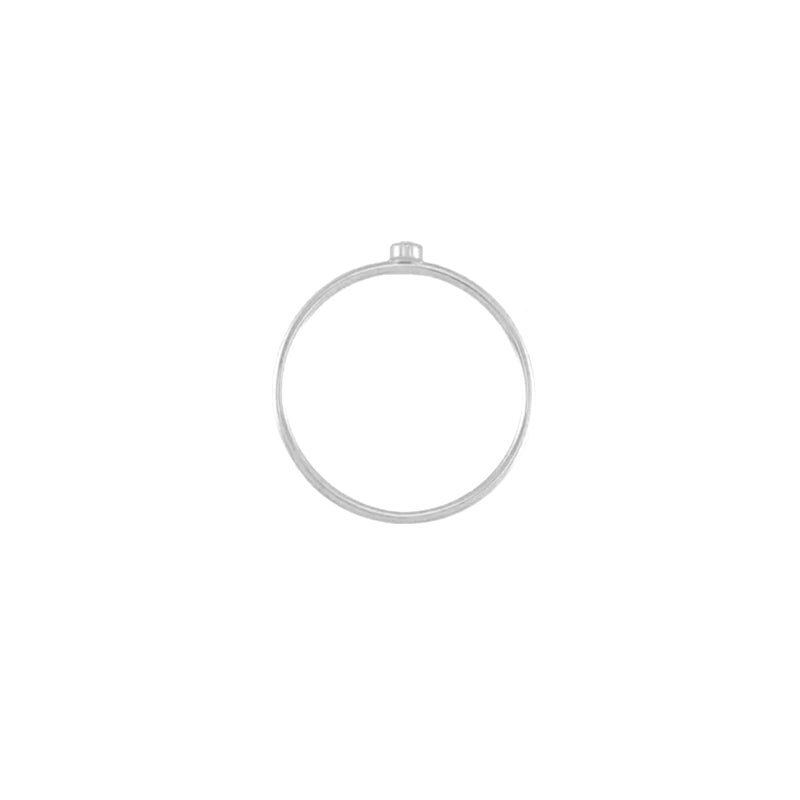 Diamond Bezel Accent Stackable Ring - Camille Jewelry