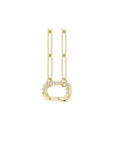 Diamond Charm Holder Necklace in Solid 14K Gold - Camille Jewelry