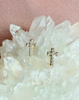 Diamond Cross Stud Earrings – A Symbol of Faith and Timeless Style - Camille Jewelry