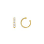 14K yellow gold Diamond Ear Cuff on a white background- Camille Jewelry