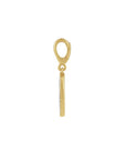 Diamond Pavé Disc Charm in Solid 14K Gold - Camille Jewelry