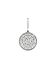 Diamond Pavé Disc Charm in Solid 14K Gold - Camille Jewelry