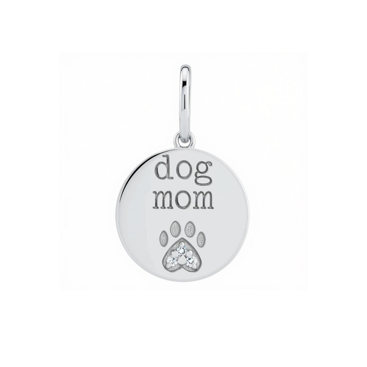 Diamond Paw Print Charm in 14K Gold for Dog and Cat Moms - Camille Jewelry