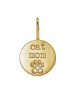 Diamond Paw Print Charm in 14K Gold for Dog and Cat Moms - Camille Jewelry
