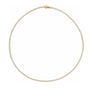 Diamond Tennis Necklace | 5.87 CTW Lab-Created or Natural Diamonds in yellow gold on a white background - Camille Jewelry
