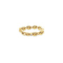 14k yellow gold flexible Mariner Chain Ring 3.8mm gauge on a white background - Camille Jewelry