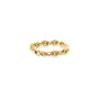 14k yellow gold flexible Mariner Chain Ring 3.8mm gauge on a white background - Camille Jewelry