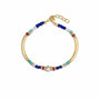 Gemstone Beaded Bracelet in 14K Gold Filled with Lapis, Pearl and Opal - Camille Jewelry