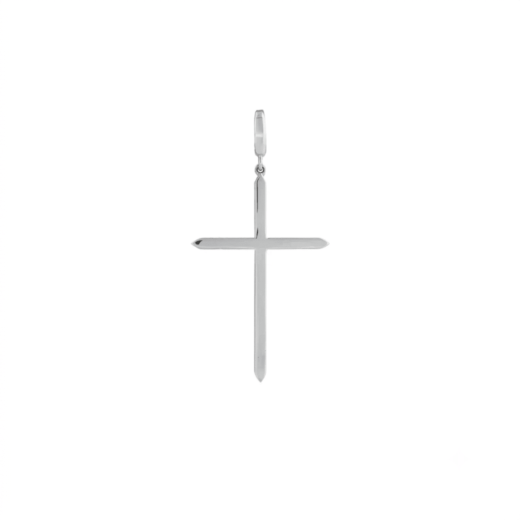 Gold Cross Charm in Solid 14K Gold - Camille Jewelry