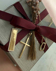 Gold Cross Charm in Solid 14K Gold - Camille Jewelry