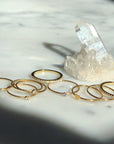 Gold Filled Bezel Ring in 14K Gold Filled - Camille Jewelry