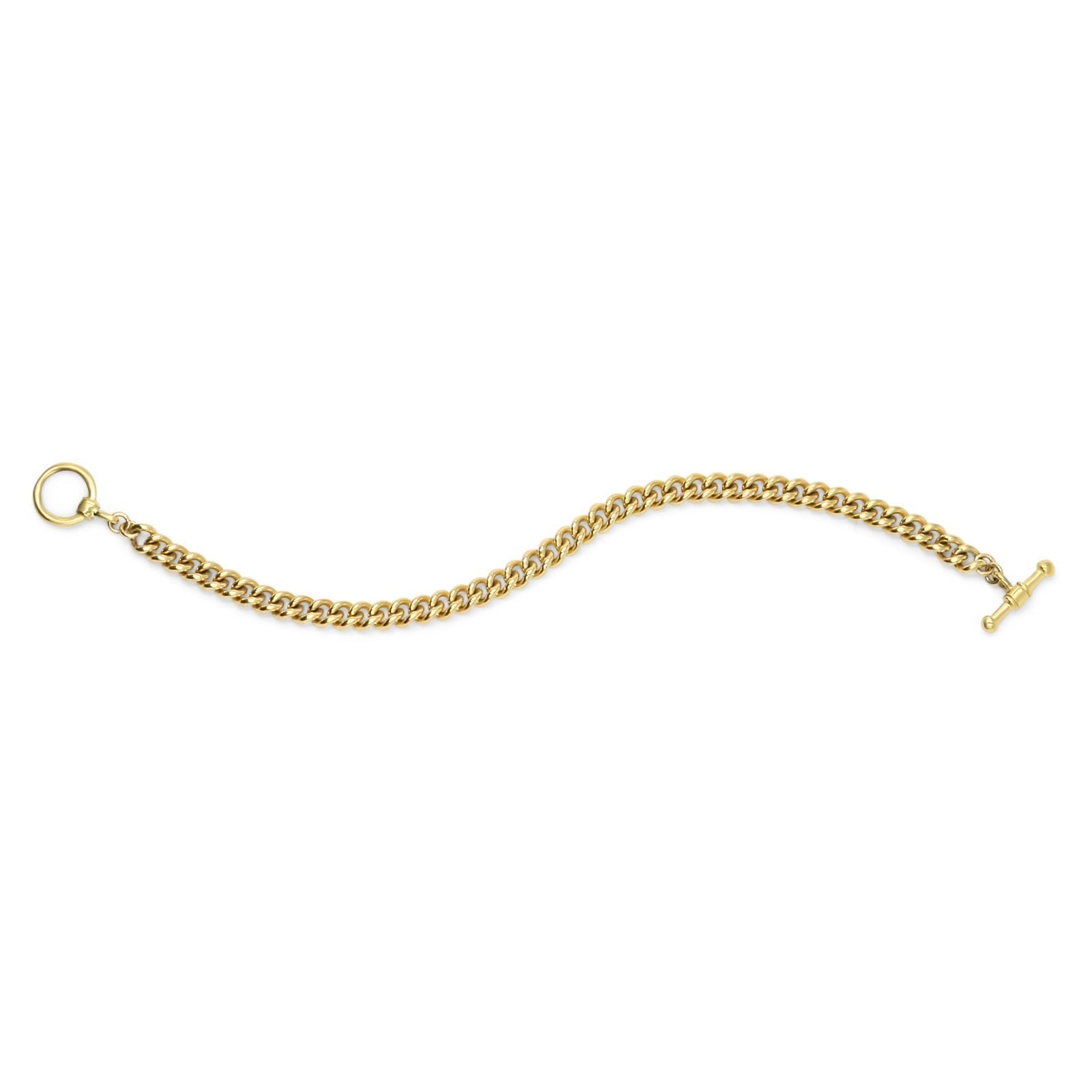 Gold Filled Curb Chain Bracelet in 14K Gold - Camille Jewelry
