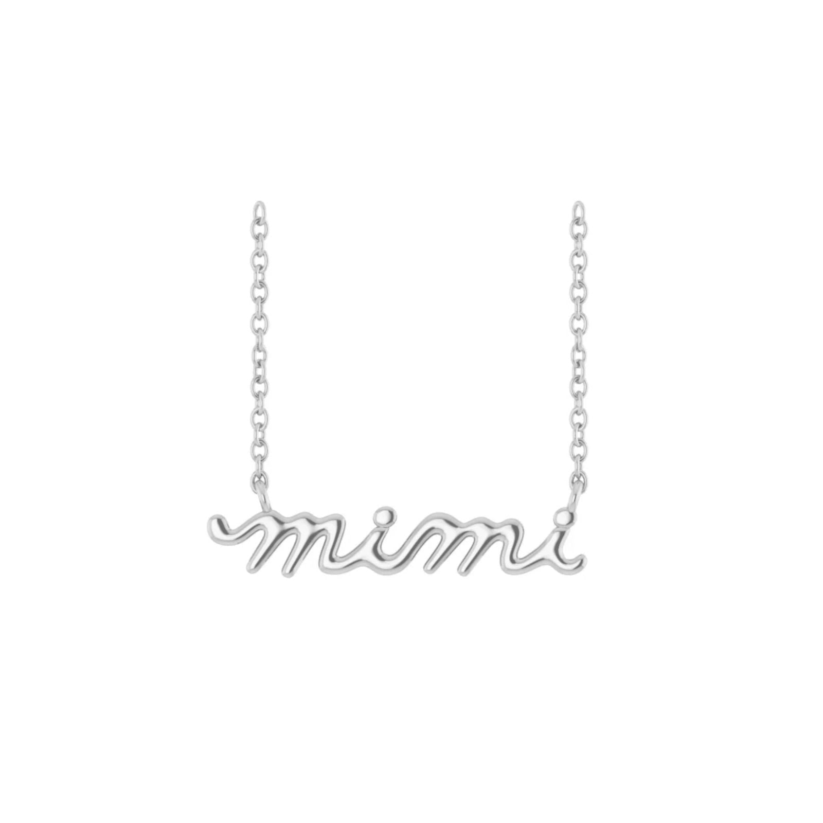Gold Mimi Necklace in Solid 14K Gold - Camille Jewelry