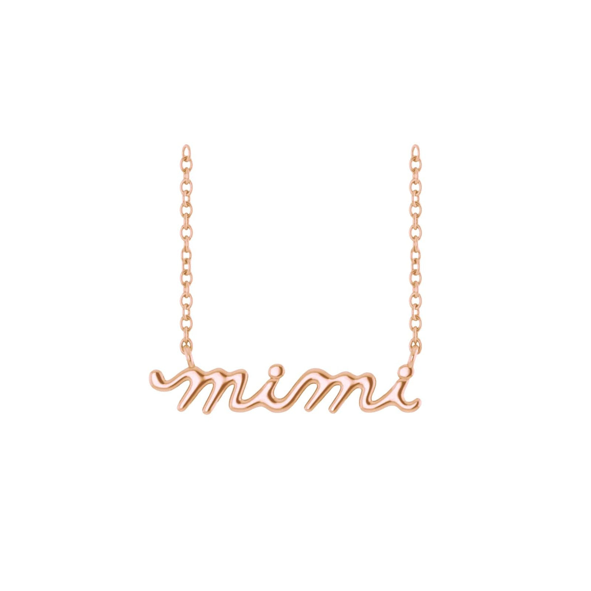 Gold Mimi Necklace in Solid 14K Gold - Camille Jewelry