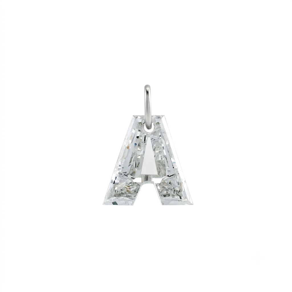 Lab Grown Diamond Initial Charm in 14K Gold