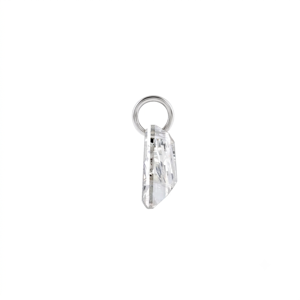 Lab Grown Diamond Initial Charm in 14K Gold
