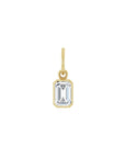 Lab Grown Diamond Charm in Solid 14K Gold - Camille Jewelry
