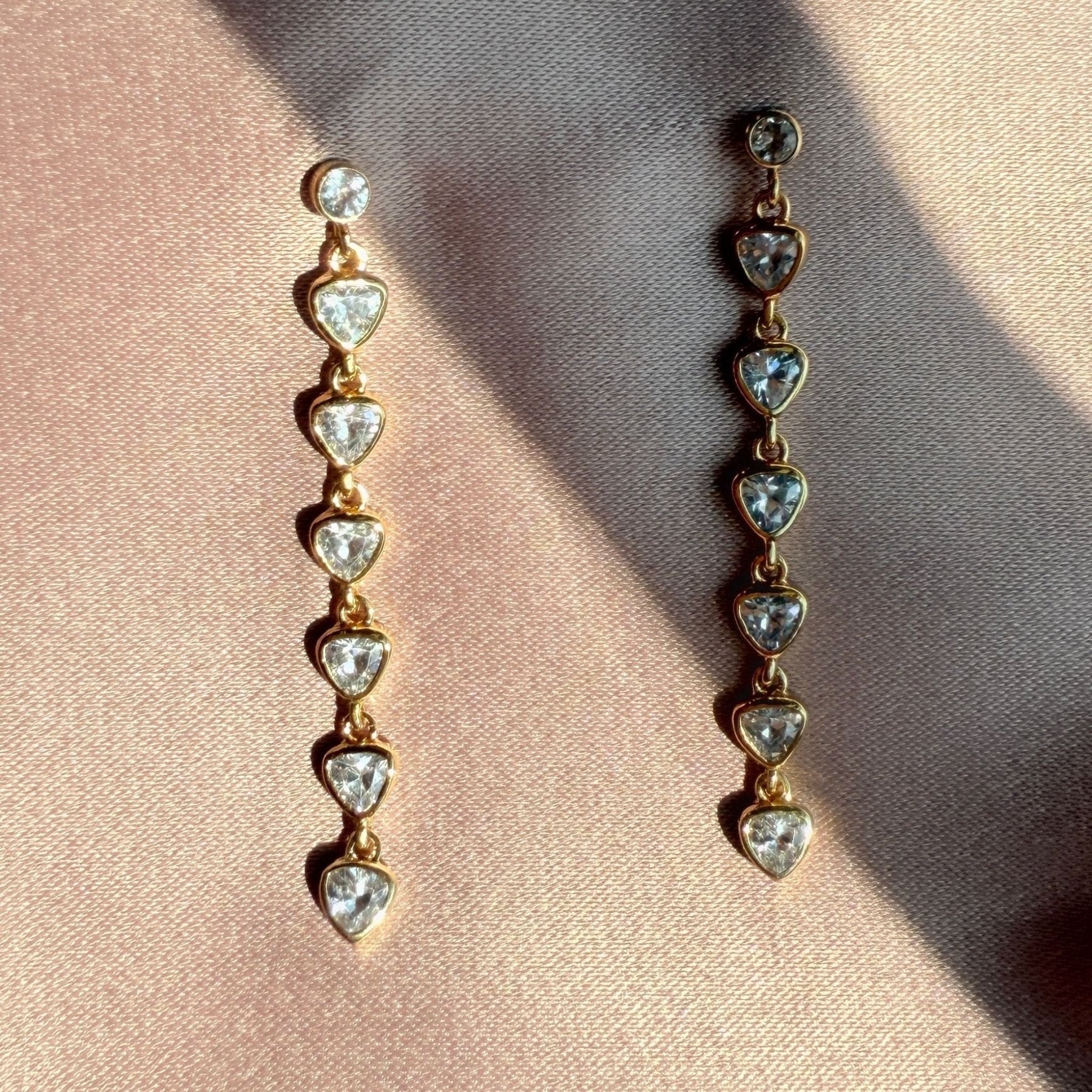 Linear Dangle Earrings - Camille Jewelry