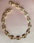 Mariner Bracelet – 14K Yellow Gold with 1 CTW Lab - Grown Diamonds, 7.5" Link - Camille Jewelry