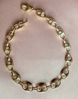 Mariner Bracelet – 14K Yellow Gold with 1 CTW Lab - Grown Diamonds, 7.5" Link - Camille Jewelry