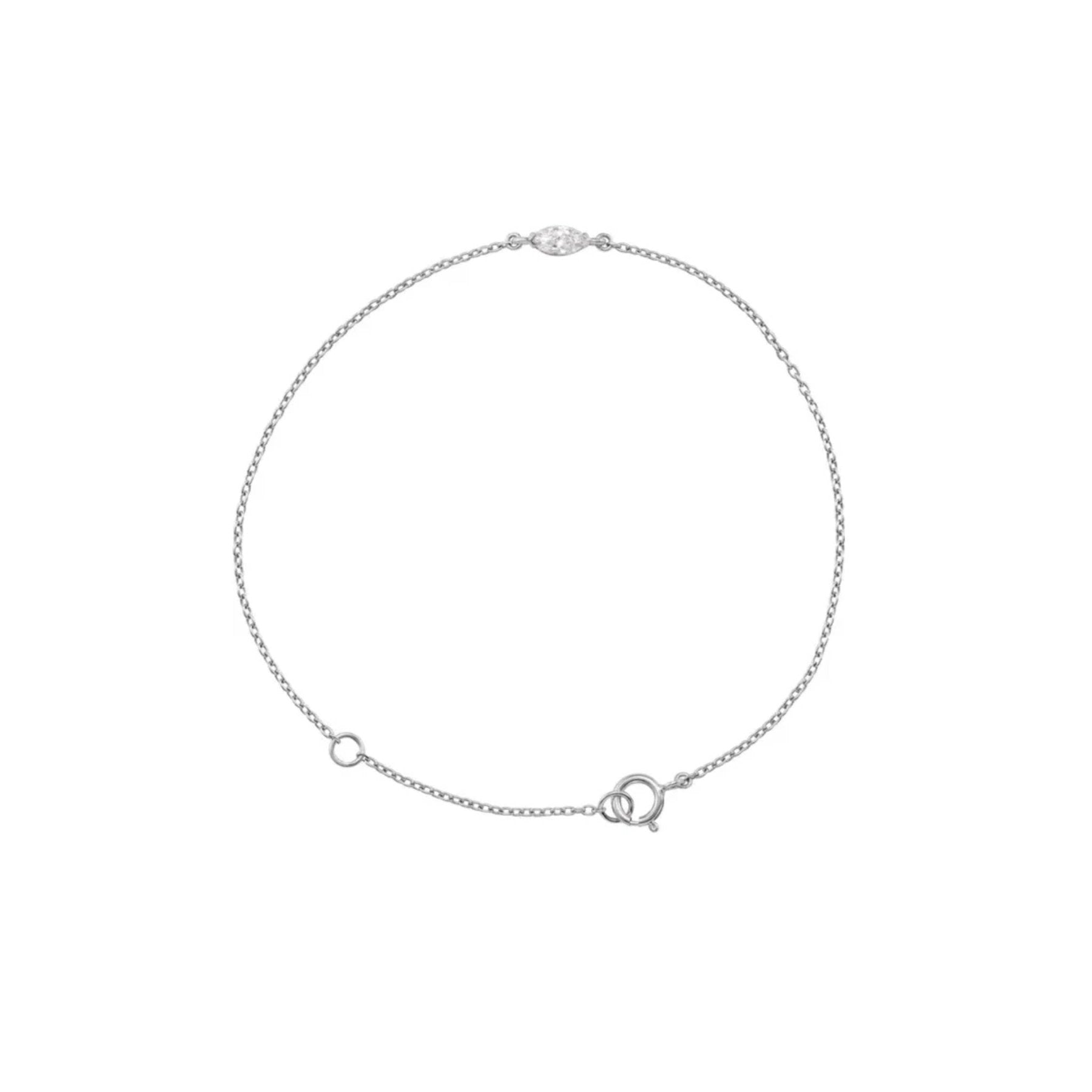 Marquise Diamond Bracelet – Gold 1/4 CTW Lab - Grown Diamond, 6.5–7.5 - Camille Jewelry
