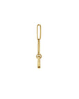 Oval Charm Holder Necklace in Solid 14K Gold - Camille Jewelry