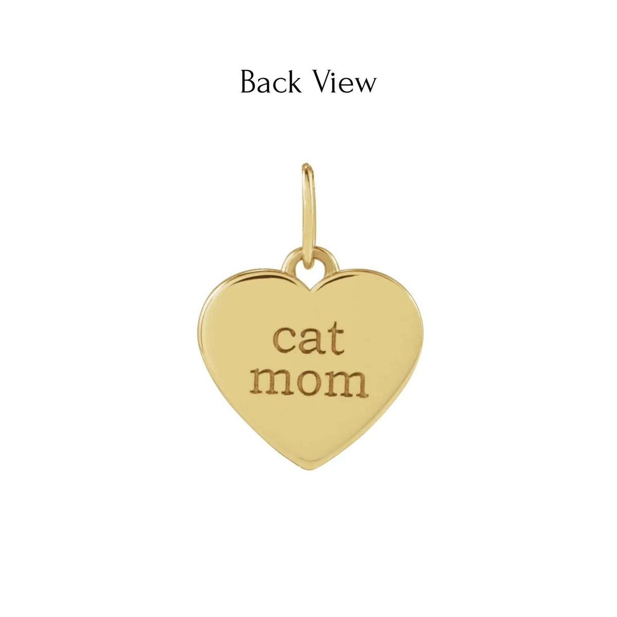 Paw Print Charm with Natural Diamonds in Solid 14K Gold - Camille Jewelry