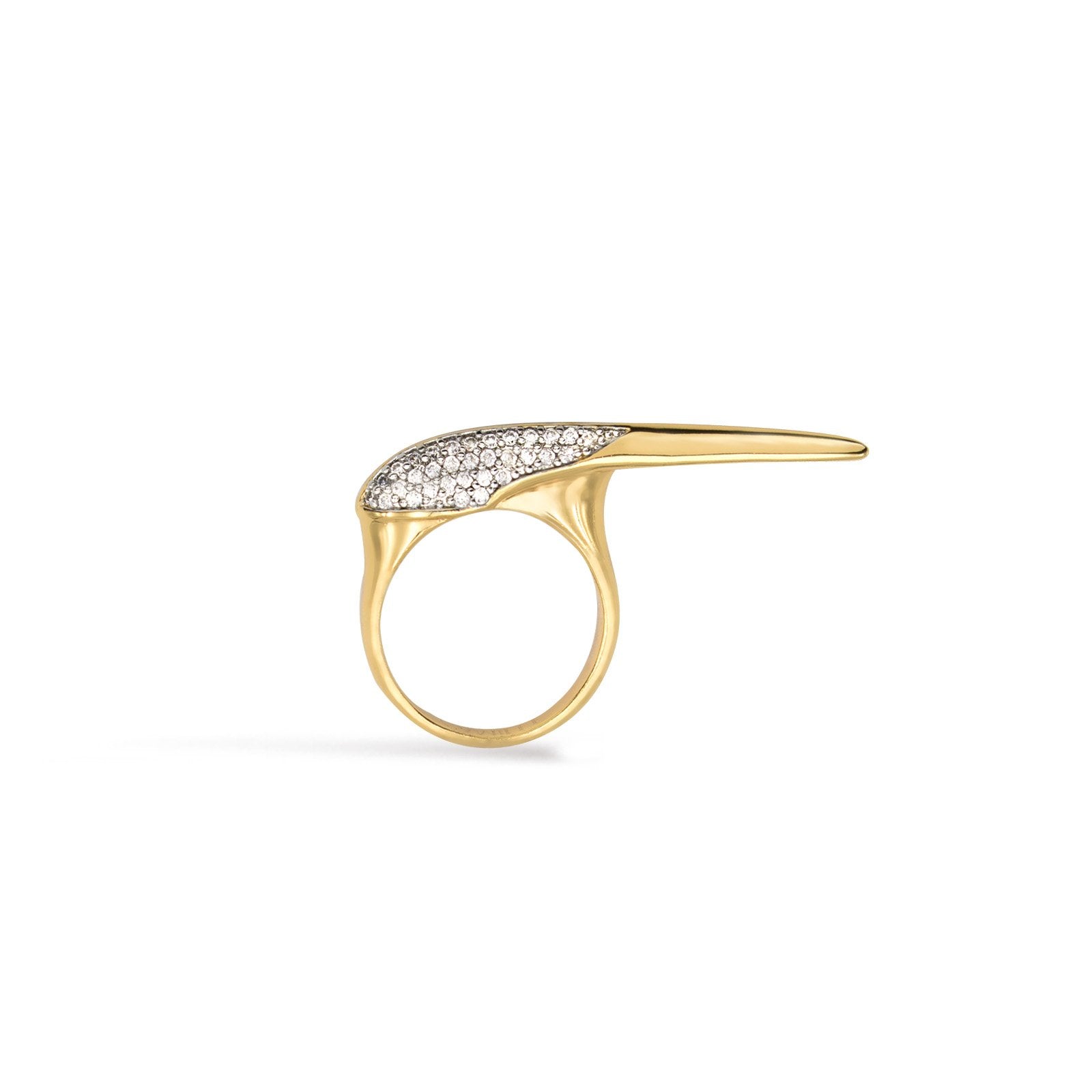 Phoenix - Beak Crossover Ring - Camille Jewelry