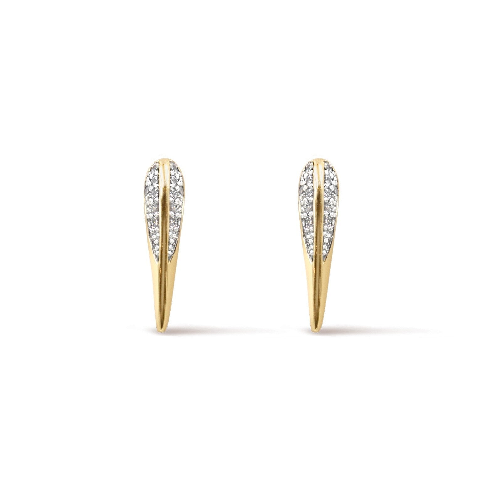 Phoenix Bird Beak Stud Earrings - Camille Jewelry