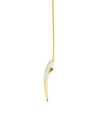Phoenix  Large Beak Necklace Side view on white background- Camille Jewelry