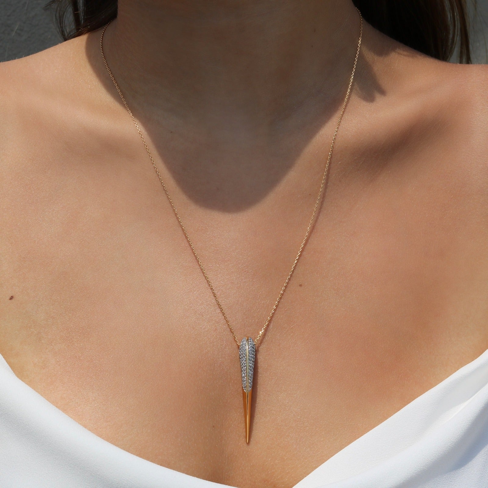 Phoenix Necklace – Gold-Plated Statement Jewelry - Camille Jewelry