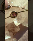 gold filled bracelets gemstones on a display video | Camille Jewelry
