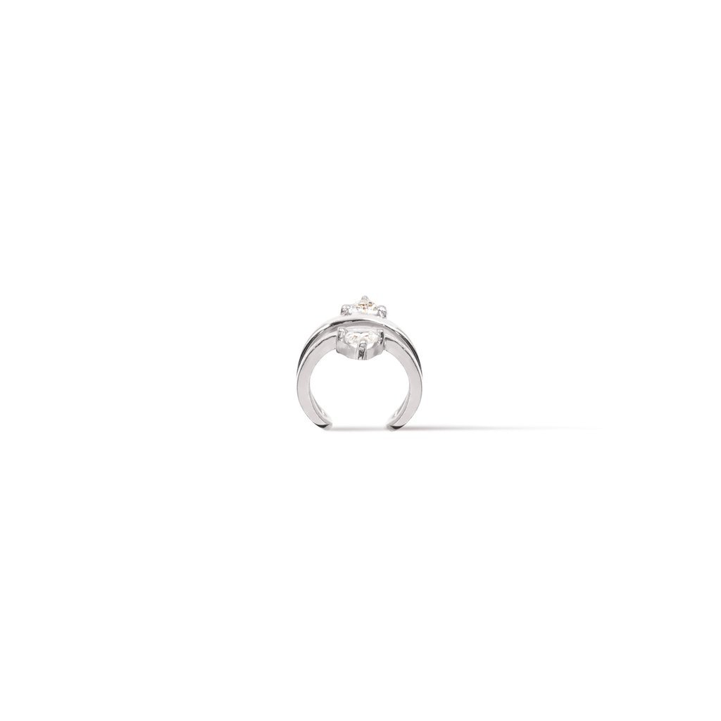 Double Trillion Ear Cuff – Semi-Fine Jewelry - Camille Jewelry