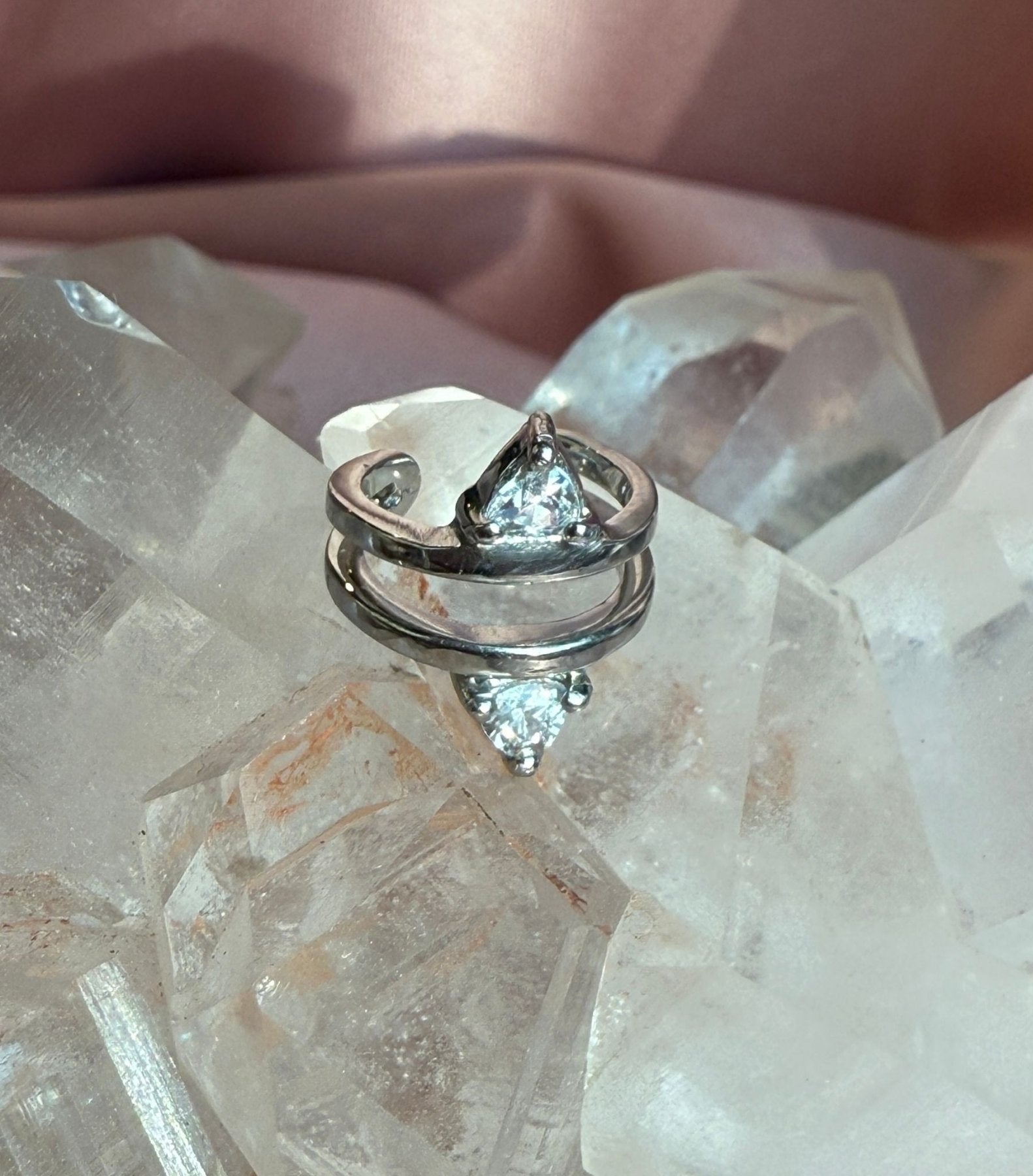 Silver Cuff Earrings – Semi - Fine Jewelry - Camille Jewelry