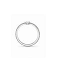 Skinny Trillion Pavé Stacking Ring in 18K Gold Vermeil - Camille Jewelry