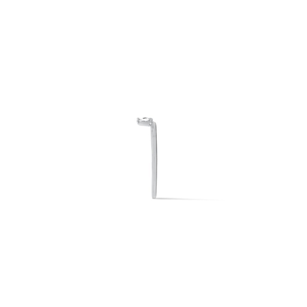 Sterling silver Skinny Trillion Ring on a white background – Dainty Women’s Jewelry - Camille Jewelry