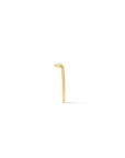 Skinny Trillion Ring – Dainty Women’s Jewelry in Gold Vermeil side view on a white background- Camille Jewelry