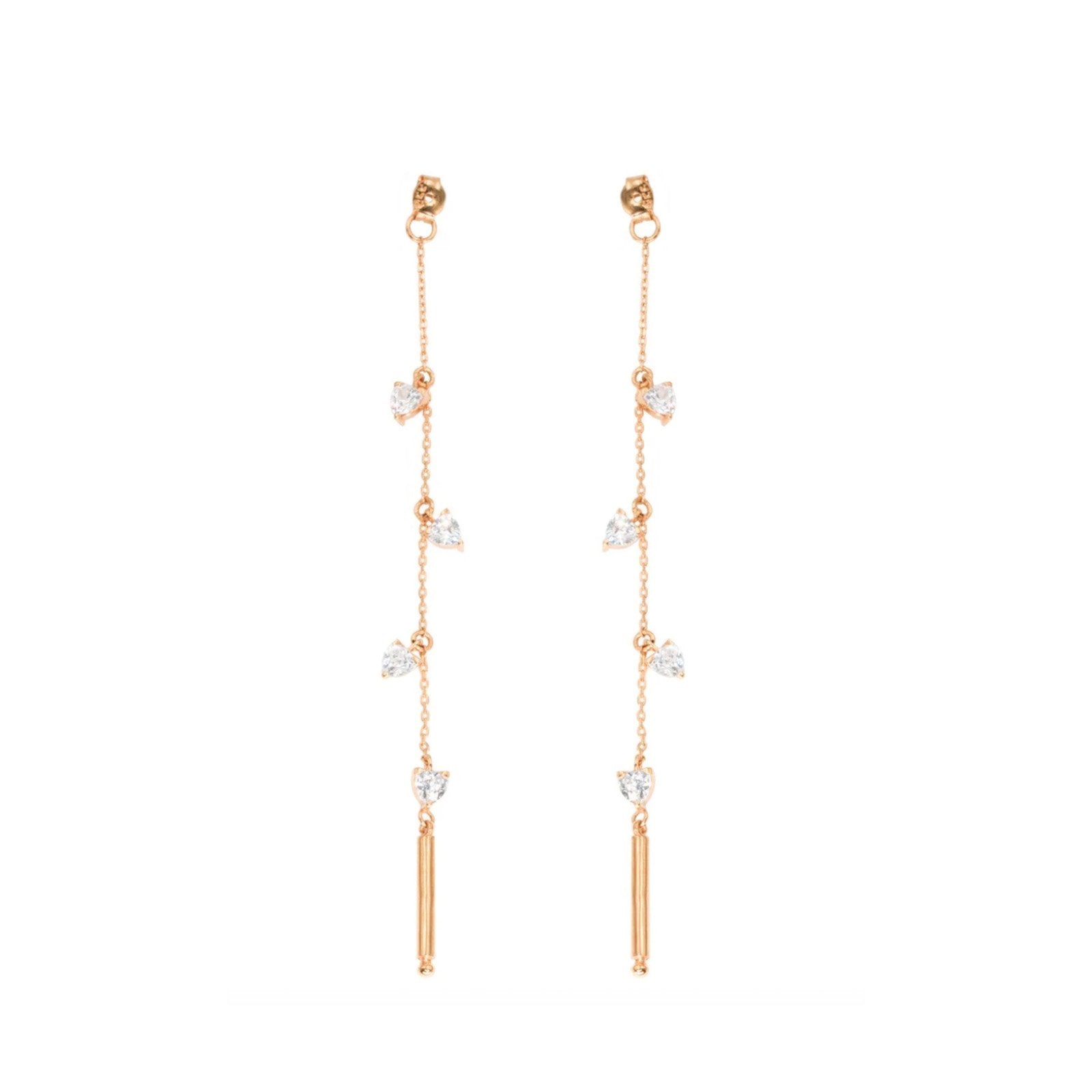 Theia - Vermeil & Sterling Linear Earring "Backs" - Camille Jewelry