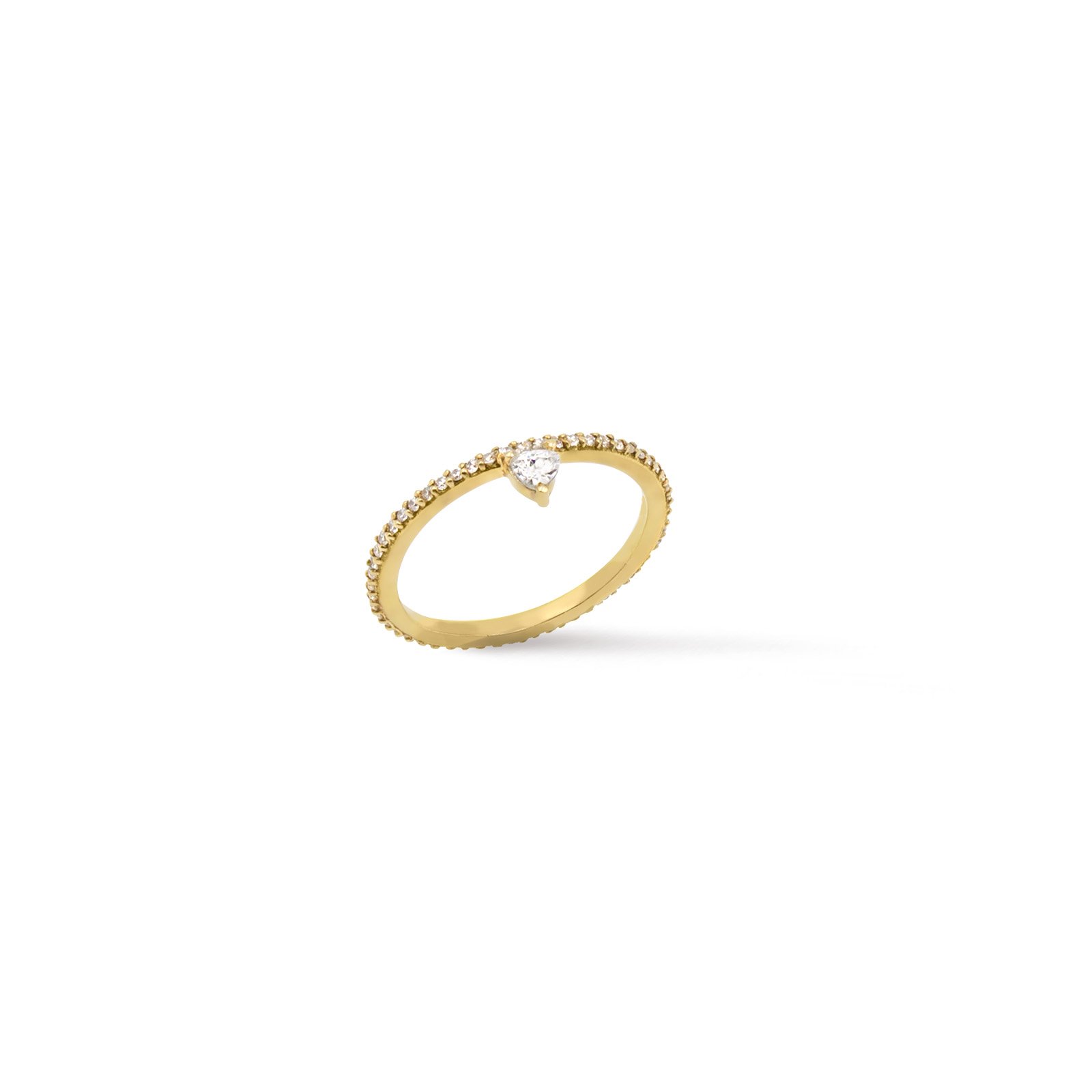 Theia - Vermeil & Sterling Silver Micro Pave Ring - Camille Jewelry