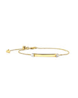 Gold Vermeil Women’s ID Bracelet on a white background– Customizable Jewelry - Camille Jewelry