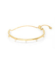 Trillion Cuff Bracelet – Edgy Bangle in Gold Vermeil - Camille Jewelry