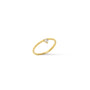 Vermeil Dainty Trillion Band Ring On White Background- Camille Jewelry
