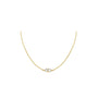 Double Trillion Solitaire Necklace | Gold Vermeil Semi-Fine Jewelry on a white background- Camille Jewelry