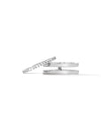 Insert Ring | Convertible Pavé Silver-Plated Band on a white background– Stackable Classic - Camille Jewelry