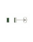 Tiny Stud Earrings in Natural Gemstone and 14K Gold